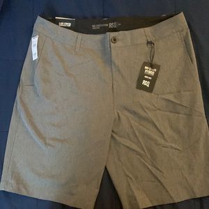Mens gray hybrid shorts.